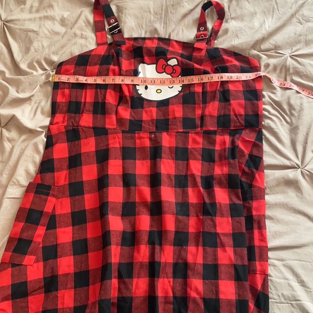Hello Kitty x Shein Plaid Buffalo Check Dress
